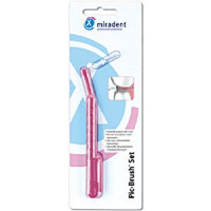 Miradent Interdentalbürste PIC-Brush 1er Set pink