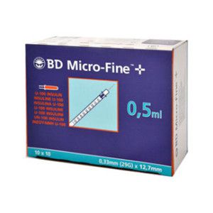 BD Micro-Fine+ U 100 Insulinspritze 12,7 mm