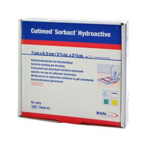 Cutimed Sorbact Hydroactive Kompressen 7x8,5 cm