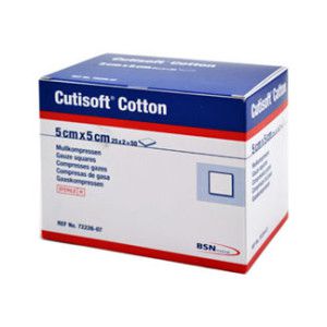 Cutisoft Cotton Kompressen 5x5 cm Steril 12fach