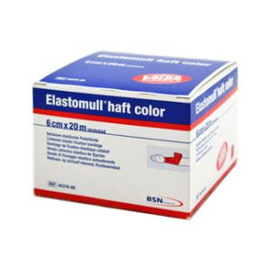 Elastomull Haft Color 6 cmx20 m Fixierbinde rot