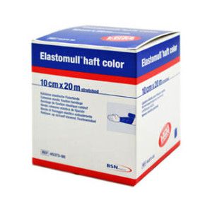 Elastomull Haft Color 10 cmx20 m Fixierbinde Blau
