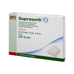 Suprasorb X Hydrobalance Wundverband 5x5 cm