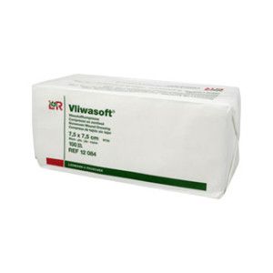 Vliwasoft Vlieskompressen 7,5x7,5 cm Unsteril 6lagig