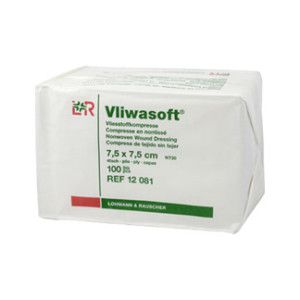 Vliwasoft Vlieskompressen 7,5x7,5 cm Unsteril 4lagig