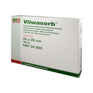 Vliwasorb Superabsorbierende Saugkompresse Steril 20x20 cm