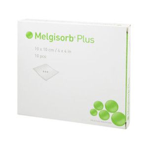 Melgisorb Plus Alginat Verband 10x10 cm Steril