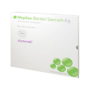 Mepilex Border Sacrum Ag Schaumverband 20x20 cm