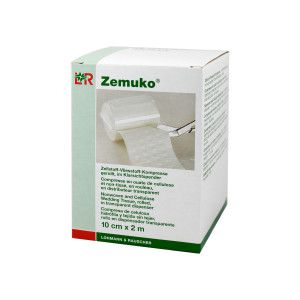 Zemuko Vliesstoff-Kompresse Gerollt 10 cmx2 m