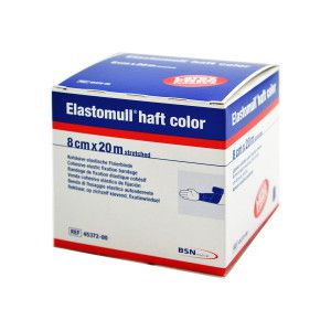 Elastomull Haft Color 8 cmx20 m Fixierbinde Blau
