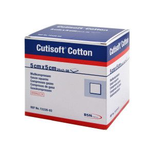 Cutisoft Cotton Kompressen 5x5 cm Steril