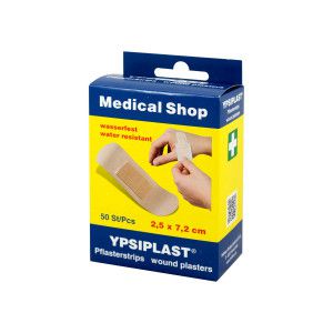 Pflasterstrips Ypsiplast Wasserfest 2,5x7,2 cm