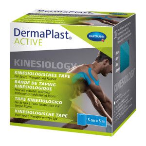 DermaPlast Active Kinesiology Tape blau 5 cm x 5 m