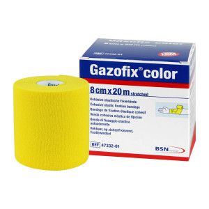 Gazofix color kohäsive elastische Fixierbinde 8cm x 20m gelb