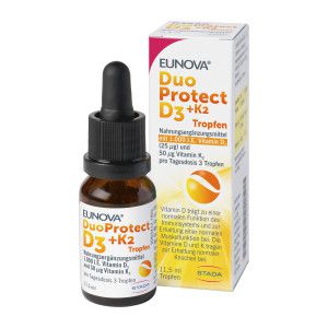 Eunova DuoProtect D3 + K2 1000 I.E. Tropfen