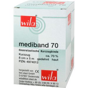 Mediband 70 Kurzzugbinde 8 cm x 5 m hautfarben