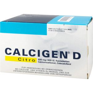 Calcigen D Citro 600 mg/400 I.E.