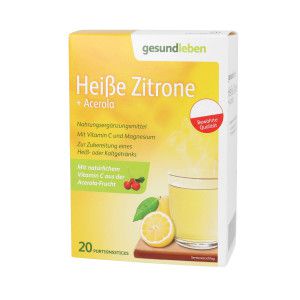 Gesund Leben heiße Zitrone+Acerola Pulver