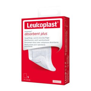 Leukoplast Leukomed absorbent plus steril 5x7,2 cm