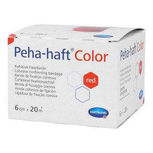 Peha-Haft Color Fixierbinde 6 cmx20 m rot