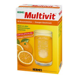 Hermes Multivit Brausetabletten Orangen-Geschmack