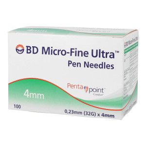 BD Micro-Fine Ultra Pen-Nadeln 0,23 x 4 mm