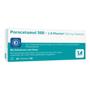 Paracetamol 500 - 1 A Pharma 500 mg Tabletten