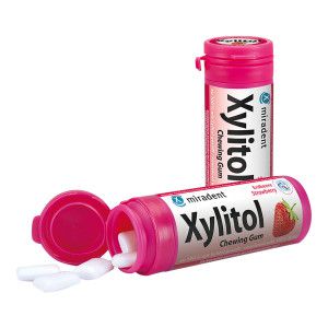 Miradent Xylitol Chewing Gum Erdbeere