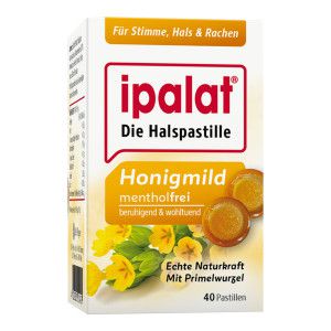 Ipalat Halspastillen honigmild mentholfrei