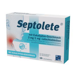 Septolete Eukalyptus 3 mg / 1 mg Lutschtabletten