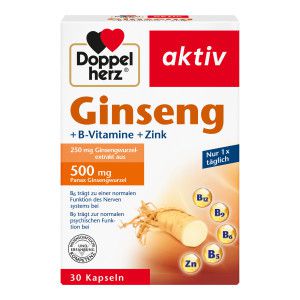 Doppelherz aktiv Ginseng B-Vitamine+Zink Kapseln