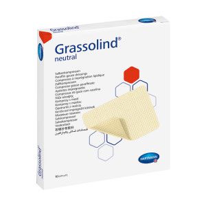 Grassolind Salbenkompressen 7,5 cm x 10 cm steril