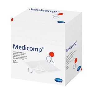 Medicomp Vlieskompressen unsteril 10 cm x 20 cm, 4lagig