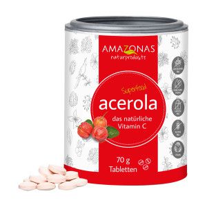 Amazonas Acerola Lutschtabletten ohne Zuckerzusatz