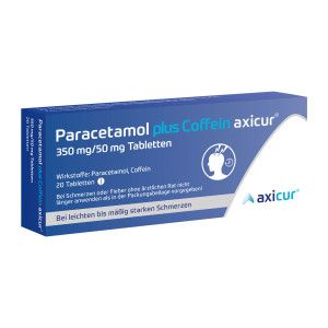 Paracetamol plus Coffein axicur 350 mg/50 mg Tabletten