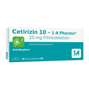 Cetirizin 10 - 1 A Pharma bei allergischem Schnupfen