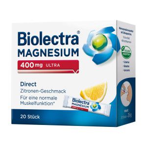 Biolectra Magnesium 400 mg Ultra Direct Sticks Zitrone