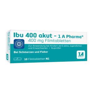 Ibu 400 akut - 1 A Pharma bei Schmerzen und Fieber