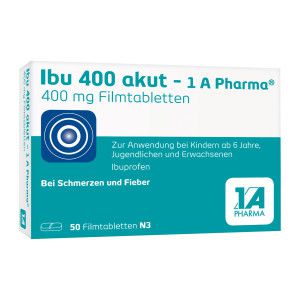 Ibu 400 akut - 1 A Pharma bei Schmerzen und Fieber