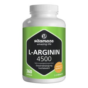 Vitamaze L-Arginin hochdosiert 4.500 mg Kapseln