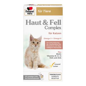 Doppelherz für Tiere Haut & Fell Complex für Katzen