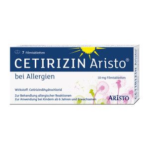 Cetirizin Aristo bei Allergien 10 mg Filmtabletten