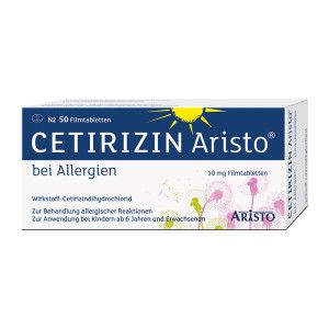 Cetirizin Aristo bei Allergien 10 mg Filmtabletten