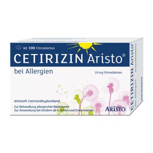 Cetirizin Aristo bei Allergien 10 mg Filmtabletten