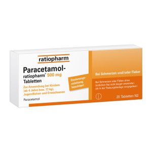 Paracetamol ratiopharm 500 mg - bei Fieber