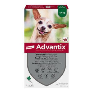 Advantix Spot-on Lsg. zum Auftropfen für Hunde bis 4 kg