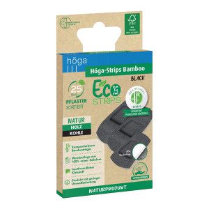Höga-Strips Bamboo BLACK Eco-Pflaster sortiert