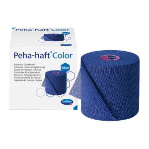 Peha-Haft Color Fixierbinde Latexfrei 10 cm x 20 m blau