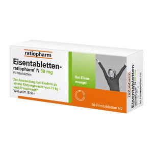 Eisentabletten-ratiopharm N 50 mg Filmtabletten