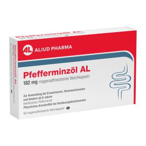 Pfefferminzöl AL 182 mg magensaftresistente Weichkapseln